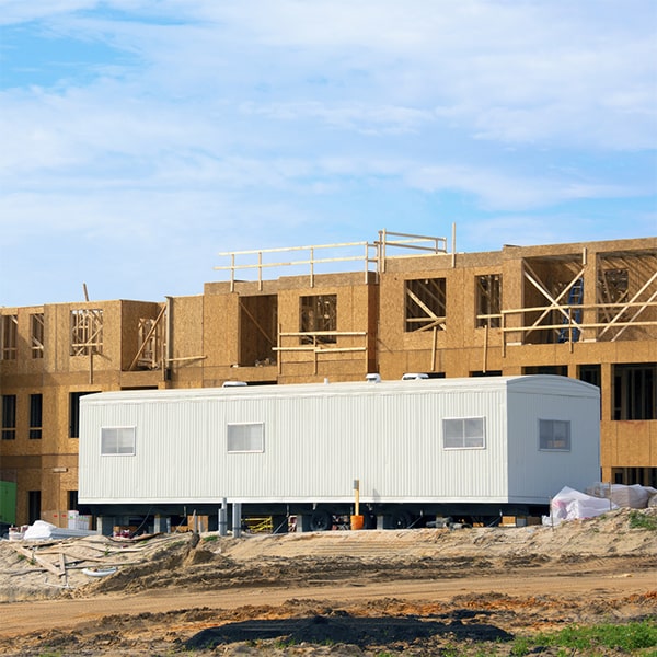 our construction site office trailers are designed to withstand various weather conditions
